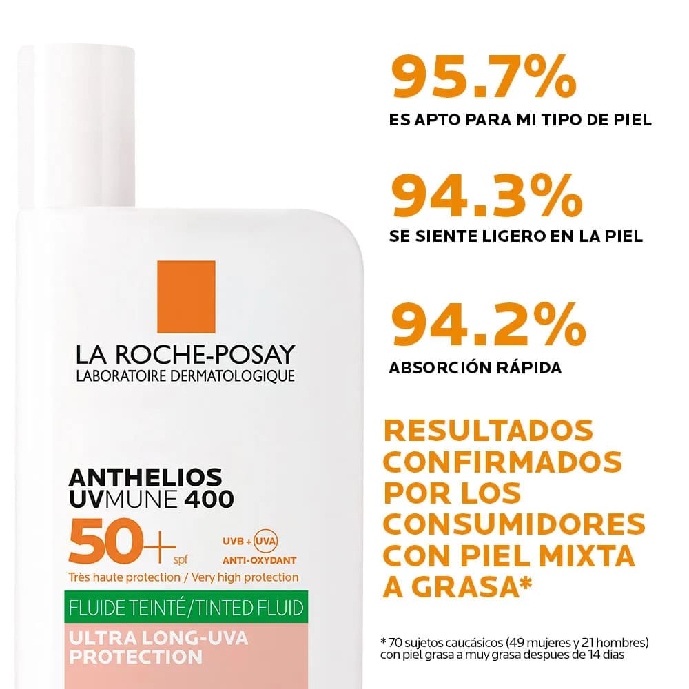 ANTHELIOS FLUIDO COLOR OIL CONTROL FRASCO X 50 ML