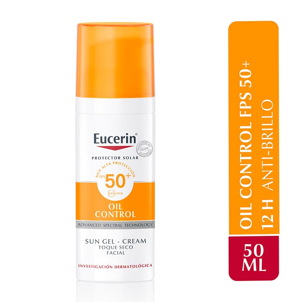 EUCERIN OIL CONTROL SUN GEL-CREAM toque seco x 50ml